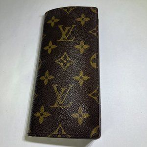Authentic Louis Vuitton Eye Reading Glasses Case Holder Monogram LV